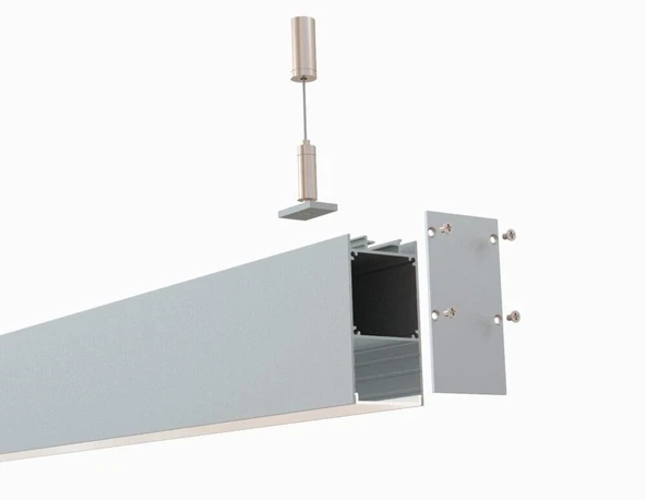 Lineer Sıvaüstü Asma Sarkıt Pcb Led Profil Armatür 5535 ürün görseli 1