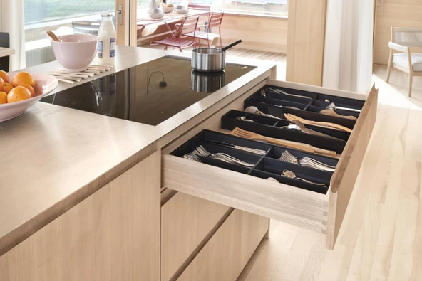 Blum Ambia-line Çekmece İçi Kaşıklık Antrasit-mat Siyah 100 Cm. Modül Zc7s500bs3-100 ürün görseli 1