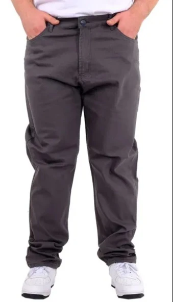 Büyük Beden Erkek Gabardin 5Cep Doga Classic 22920 Antrasit ürün görseli 1