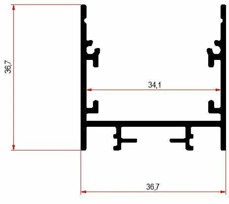 Lineer Sıvaüstü Asma Sarkıt Pcb Led Profil Armatür - Resim 7