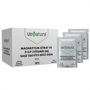 Venatura Magnezyum Sitrat Ve P-5-P (Vitamin B6) 60 Saşe ürün görseli 1