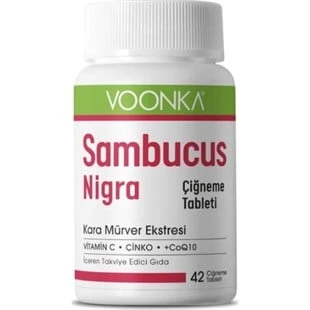 Voonka Sambucus Nigra Çiğneme 42 Tablet ürün görseli 1