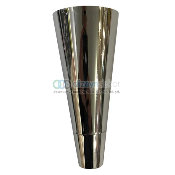 Konik Dolap Ayağı Parlak Krom 20 Cm ürün görseli 1