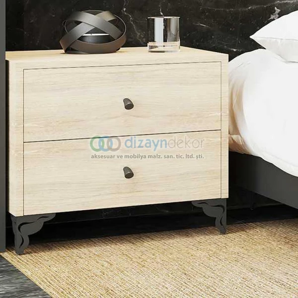 Mat Siyah Desenli Ayak 10 Cm - Resim 3