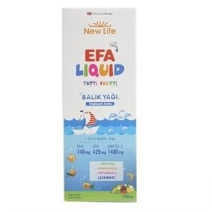 New Life EFA Liquid Tutti Frutti Balık Yağı Şurubu 150 ml ürün görseli 1