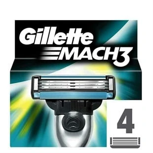 Gillette Mach 3 Yedek Bıçak 4'lü ürün görseli 1