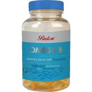 Balen Omega 3 Norveç Balık Yağı 200 Yumuşak Kapsül ürün görseli 1