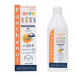 Alldermo Çocuk Güneş Losyonu SPF50 200 ml ürün görseli 1