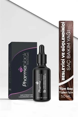 Pharmablack Hair Strenghtening & Nourishing Care Oil 50 ml ürün görseli 1