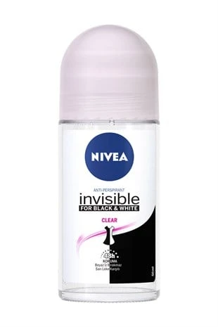 Nivea Invisible For Black & White Roll-On Clear 50 ml ürün görseli 1