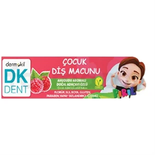 DK Dent Vegan Pırıl Ahududu Aromalı Florürsüz Çocuk Diş Macunu 50 ml ürün görseli 1