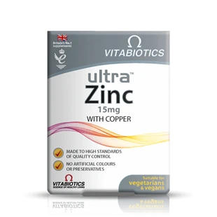 Vitabiotics Ultra Zinc With Copper 15 mg 60 Tablet ürün görseli 1