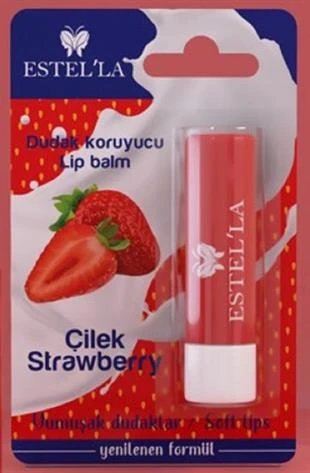 Estel'la Yetişkin Dudak Koruyucu Lip Balm Çilek ürün görseli 1