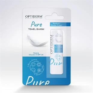 Optiderm Lip Stick E Vitaminli SPF20+ Natural ürün görseli 1