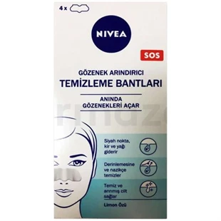 Nivea Gözenek Arındırıcı Temizleme Bantları 4'lü ürün görseli 1