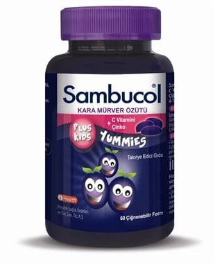 Sambucol Plus Kids Yummies 60 Çiğneme Tableti ürün görseli 1