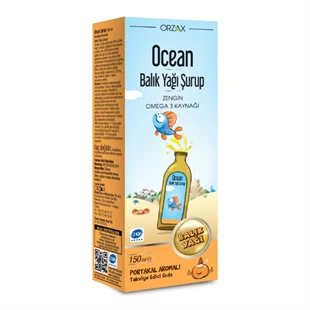 Ocean Omega 3 Portakallı Balık Yağı Şurubu 150 ml ürün görseli 1