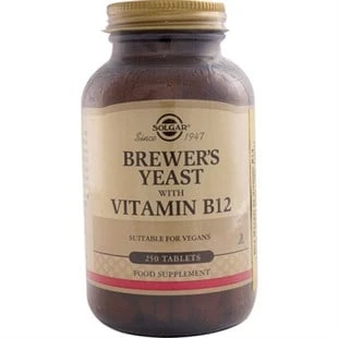 Solgar Brewer's Yeast with Vitamin B12 250 Tablet ürün görseli 1