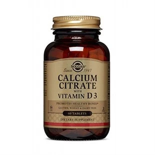 Solgar Calcium Citrate with Vitamin D3 250 mg 60 Tablet ürün görseli 1