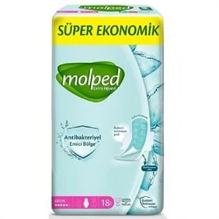 Molped Hijyenik Ped Extra Hijyen Uzun 18'li ürün görseli 1