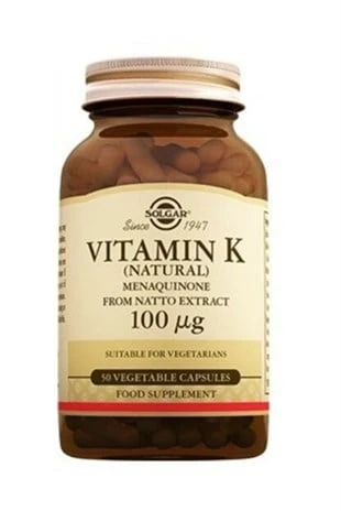 Solgar Vitamin K2 100 mcg 50 Vegetable Kapsül ürün görseli 1