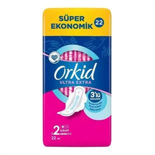 Orkid Ultra Hijyenik Ped Extra Uzun 22'li ürün görseli 1