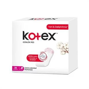 Kotex Anydays Günlük Ped Normal Parfümsüz 56'lı ürün görseli 1