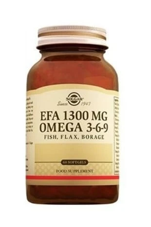 Solgar EFA 1300 mg Omega 3-6-9 60 Softgel ürün görseli 1
