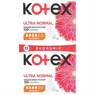 Kotex Ultra Normal Hijyenik Ped 12'li ürün görseli 1