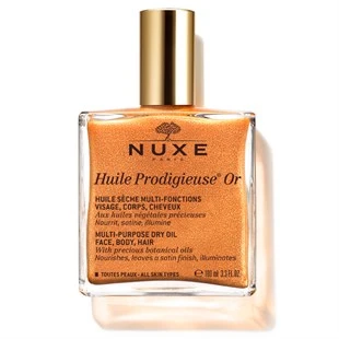 Nuxe Huile Prodigieuse OR Altın Parıltılı Yüz Vücut Saçlar İçin Çok Amaçlı Kuru Yağ 100 ml ürün görseli 1
