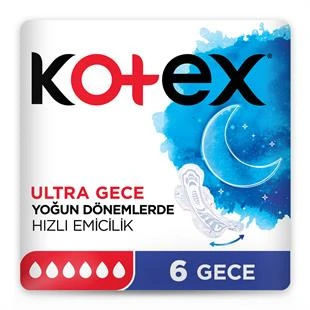 Kotex Ultra Gece 6'lı ürün görseli 1