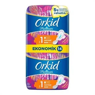 Orkid Platinum Normal Boy 1 Hijyenik Ped 14'lü ürün görseli 1