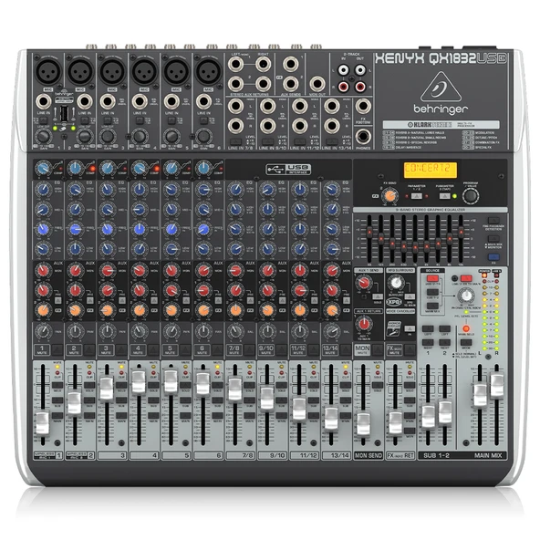 BEHRINGER XENYX QX1832USB Premium XENYX Analog Mixer ürün görseli 1
