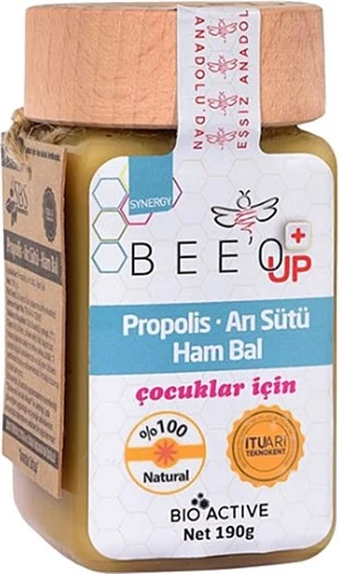Bee'o Up Propolis Arı Sütü Ham Bal Çocuklar için 190 gr ürün görseli 1