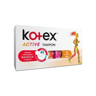 Kotex Active Tampon Normal 16'lı ürün görseli 1