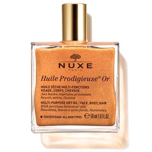 Nuxe Huile Prodigieuse OR Altın Parıltılı Yüz Vücut Saçlar İçin Çok Amaçlı Kuru Yağ 50 ml ürün görseli 1