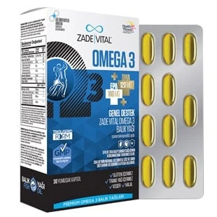Zade Vital Omega 3 Balık Yağı Premium 45 Kapsül ürün görseli 1