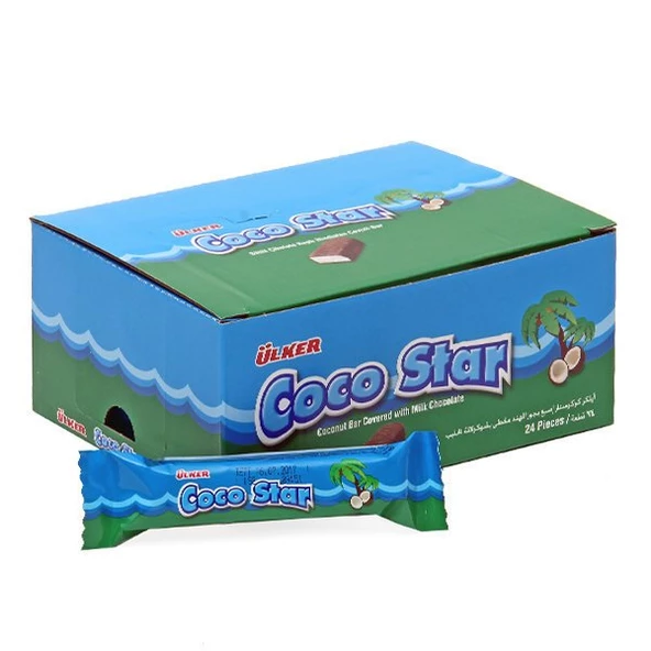 Ülker Coco Star Hindistan Cevizli Çikolata 25gr 24 adet ürün görseli 1