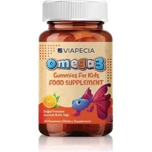 Viapecia Çocuklar İçin Portakal Aromalı Omega 3 Jelibonlar 60'lı ürün görseli 1