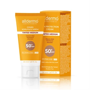Alldermo SPF50 Tinted Medium Krem 50 ml ürün görseli 1