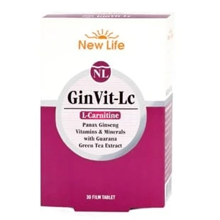New Life GinVit-Lc L- Carnitine 30 Film Tablet ürün görseli 1