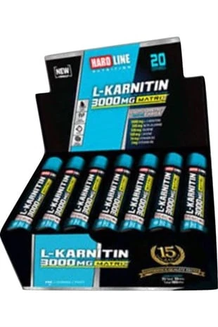 Hardline Nutrition L-Carnitine Limon Aromalı 3000 mg 20 Shots ürün görseli 1