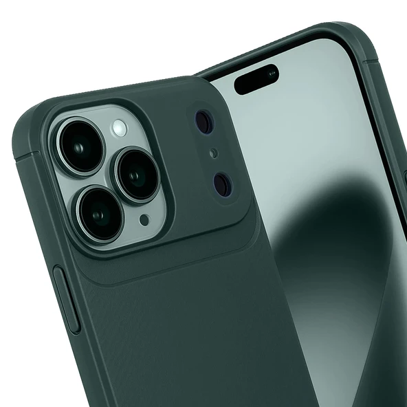 iPhone 17 Pro Kılıf Focus Carbon Silikon Kapak - Resim 4