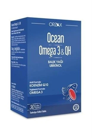 Ocean Omega 3 & QH 30 Yumuşak Kapsül ürün görseli 1