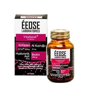 Eeose Collagen & Hyaluronik Asit & Biotin & C Vitamin 45 Tablet ürün görseli 1