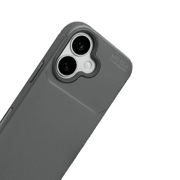 iPhone 17 Kılıf Focus Carbon Silikon Kapak - Resim 3
