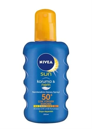 Nivea Sun Güneş Spreyi Koruma & Nem Nemlendirici SPF50+ 200 ml ürün görseli 1