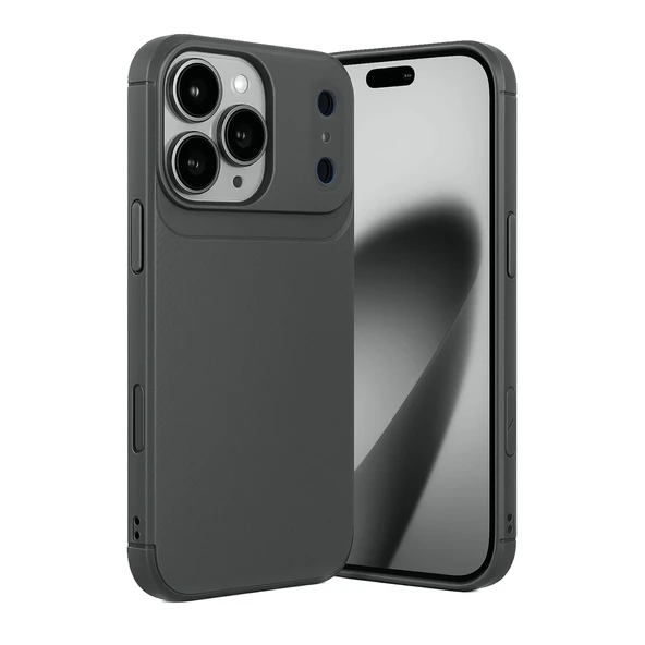 iPhone 17 Pro Kılıf Focus Carbon Silikon Kapak - Resim 5