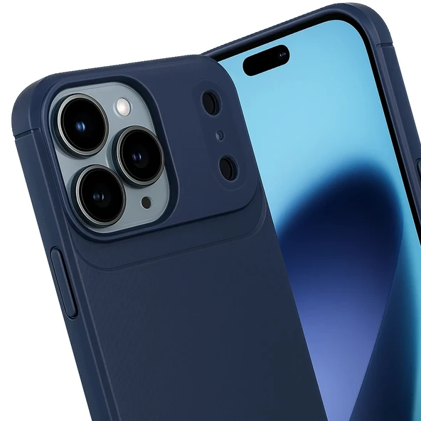 iPhone 17 Pro Max Kılıf Focus Carbon Silikon Kapak - Resim 7