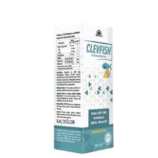 Clevfish Omega 3 Fosfotilidiseril Sitikolin B12 Şurup 150 ml ürün görseli 1